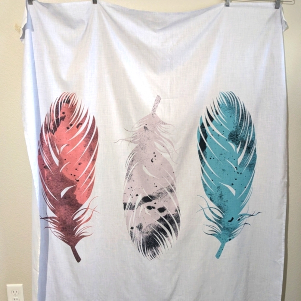 Urban Outfitters X Society 6 Boho Feather Print Wall Hanging Art Piece